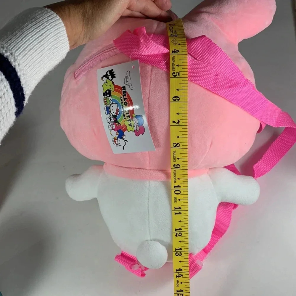 Sanrio hello kitty and friends My Melody wearable plush backpack mini zip pouch - Picture 5 of 6